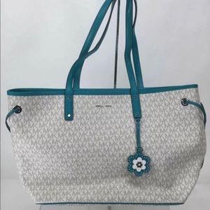 MICHAEL Michael Kors Reversible Signature Monogram PVC Carter Tote